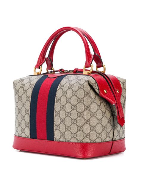 gucci red tote|Gucci gg canvas tote bag.